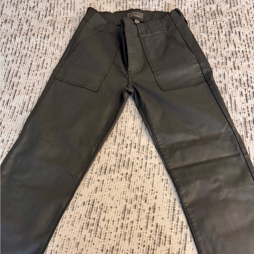 Gray coated jeans